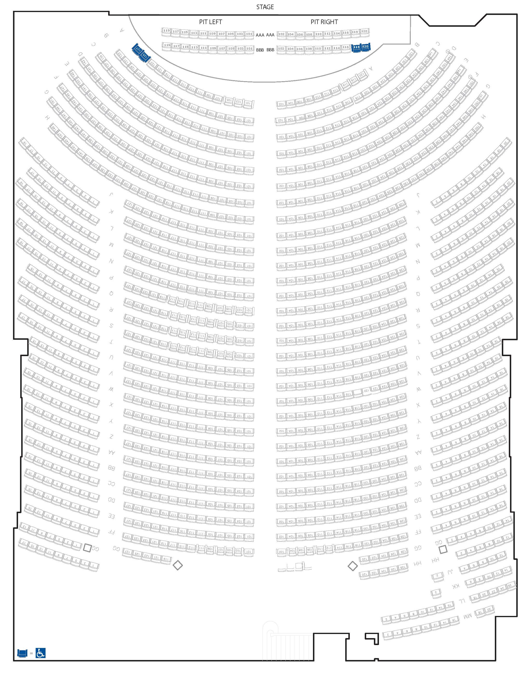 Marcus Center Seating Chart